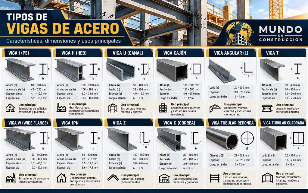 Vigas de acero