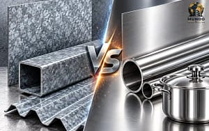 Acero galvanizado vs acero inoxidable